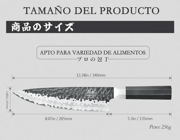 Cuchillo japonés Shan Zu